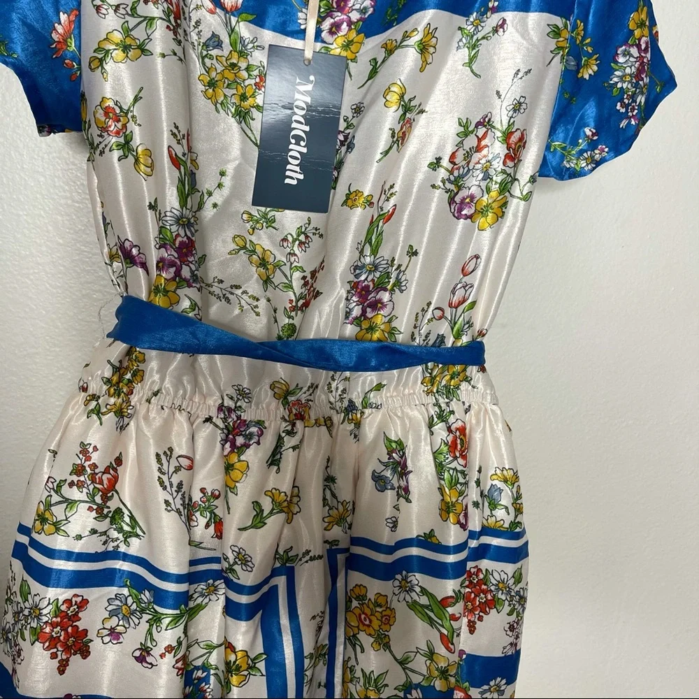 ModCloth Sunlit Reverie Floral Dress Size Medium - Picture 7 of 7